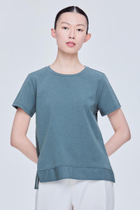 Asymmetrical Slit Tee