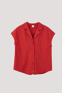 Boxy Lapel Blouse