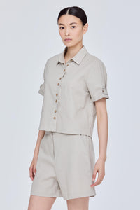 Double Button Down Blouse