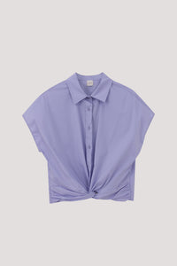 Magyar Knotted Hem Blouse