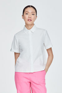 Collared Button Down Blouse