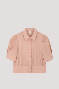 Collared Puff Sleeve Blouse