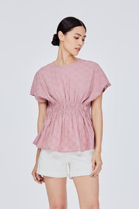 Magyar Sleeve Ruched Detail At Waist