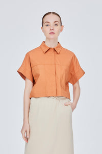 Oversized Collared Button Down