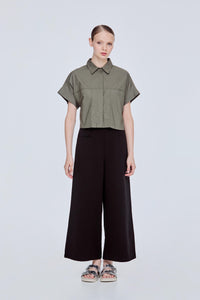 Oversized Collared Button Down
