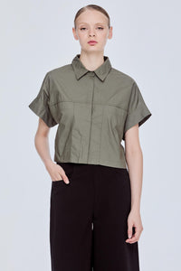 Oversized Collared Button Down