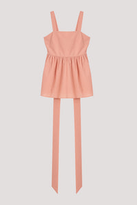 Sleeveless Flare Top With Sash