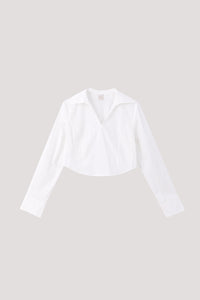 Princess Seam Crop Blouse