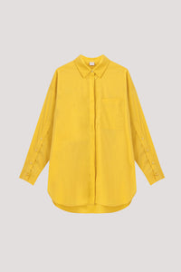 Oversized Hidden Placket Shirt Top