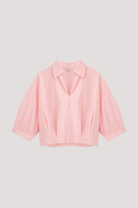 Pleated Half Sleeves Blouse