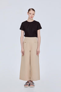 Cropped Panelled Top