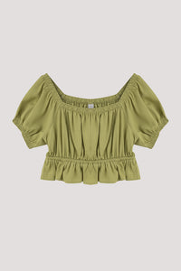 Puff Sleeve Babydoll Blouse