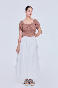 Puff Sleeve Babydoll Blouse