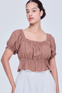 Puff Sleeve Babydoll Blouse