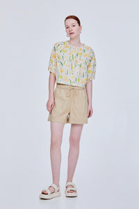 Printed Raglan Blouse