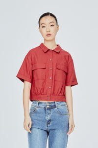 Gathered Hem Blouse
