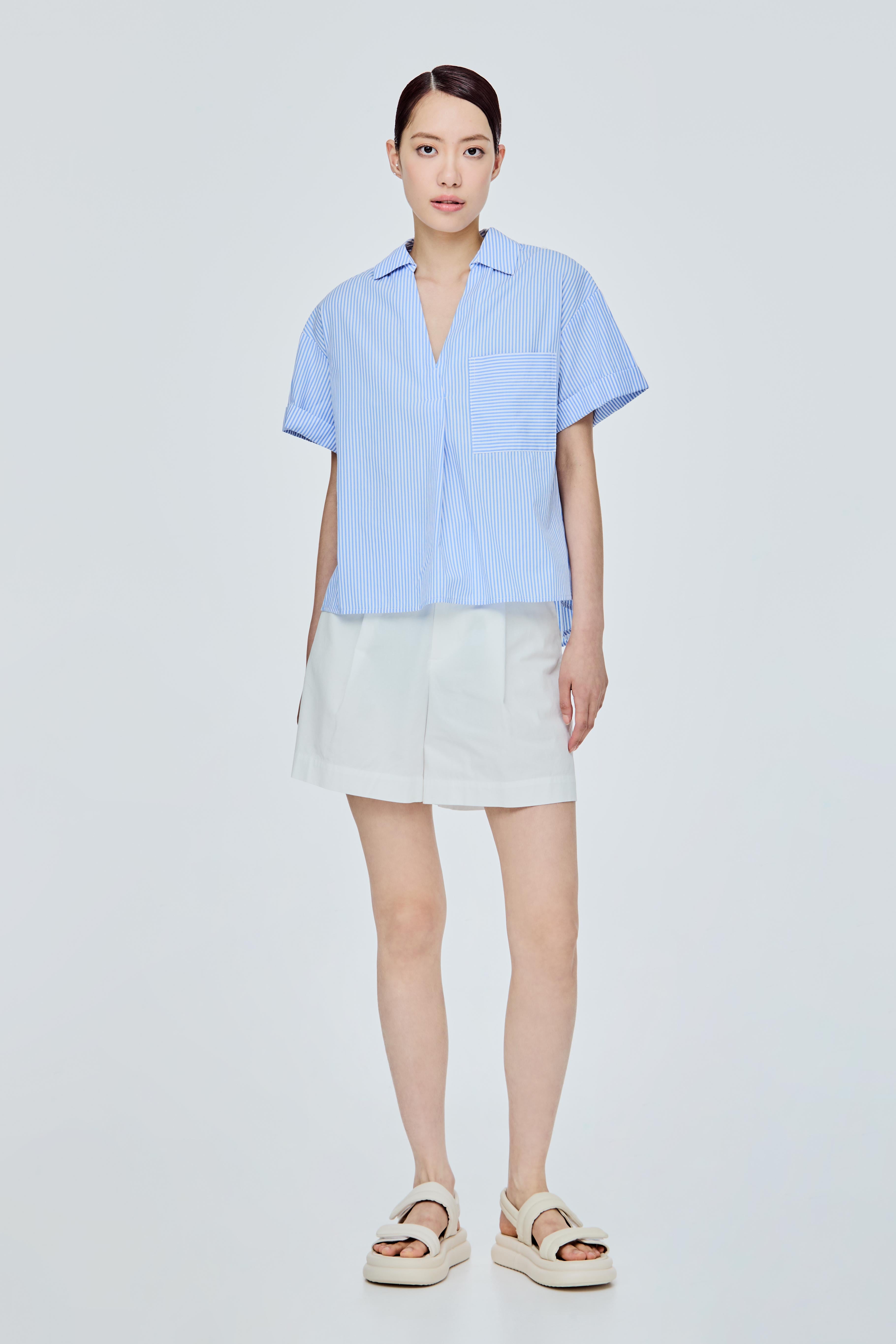 A-Line Flare Collared Blouse – iORA
