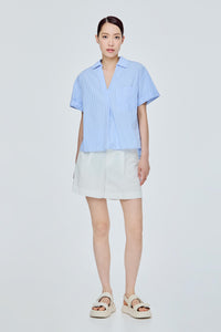 A-Line Flare Collared Blouse