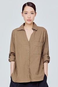 Collared V-Neck Shirt
