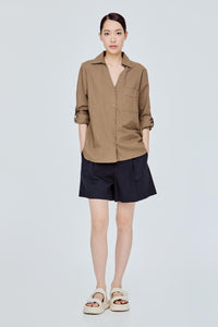 Collared V-Neck Shirt