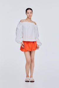Puff Sleeves Off Shoulder Top