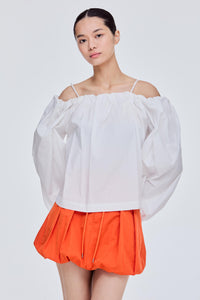 Puff Sleeves Off Shoulder Top