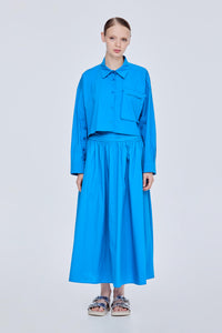 Pop Pocket Cropped Shirt
