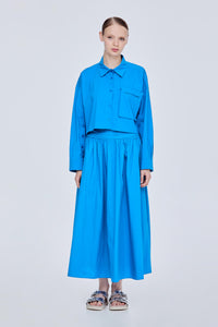 Pop Pocket Cropped Shirt