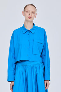 Pop Pocket Cropped Shirt