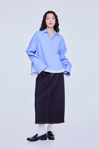 Collared Stripes Button Up Shirt
