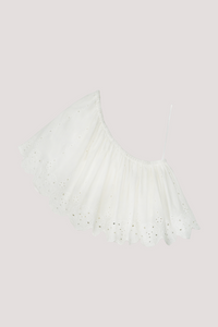 Off-Shoulder Scalloped Top