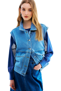 Denim Vest Jacket