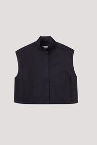 Stand Collar Zip Up Vest