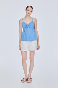 Peplum Denim Top