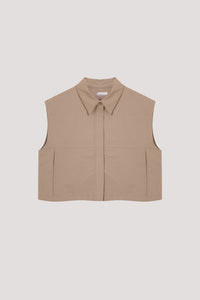 Sleeveless Boxy Vest Top