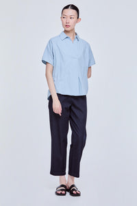 Oversized Asymmetrical Hem Magyar Blouse