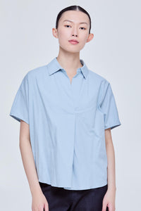 Oversized Asymmetrical Hem Magyar Blouse