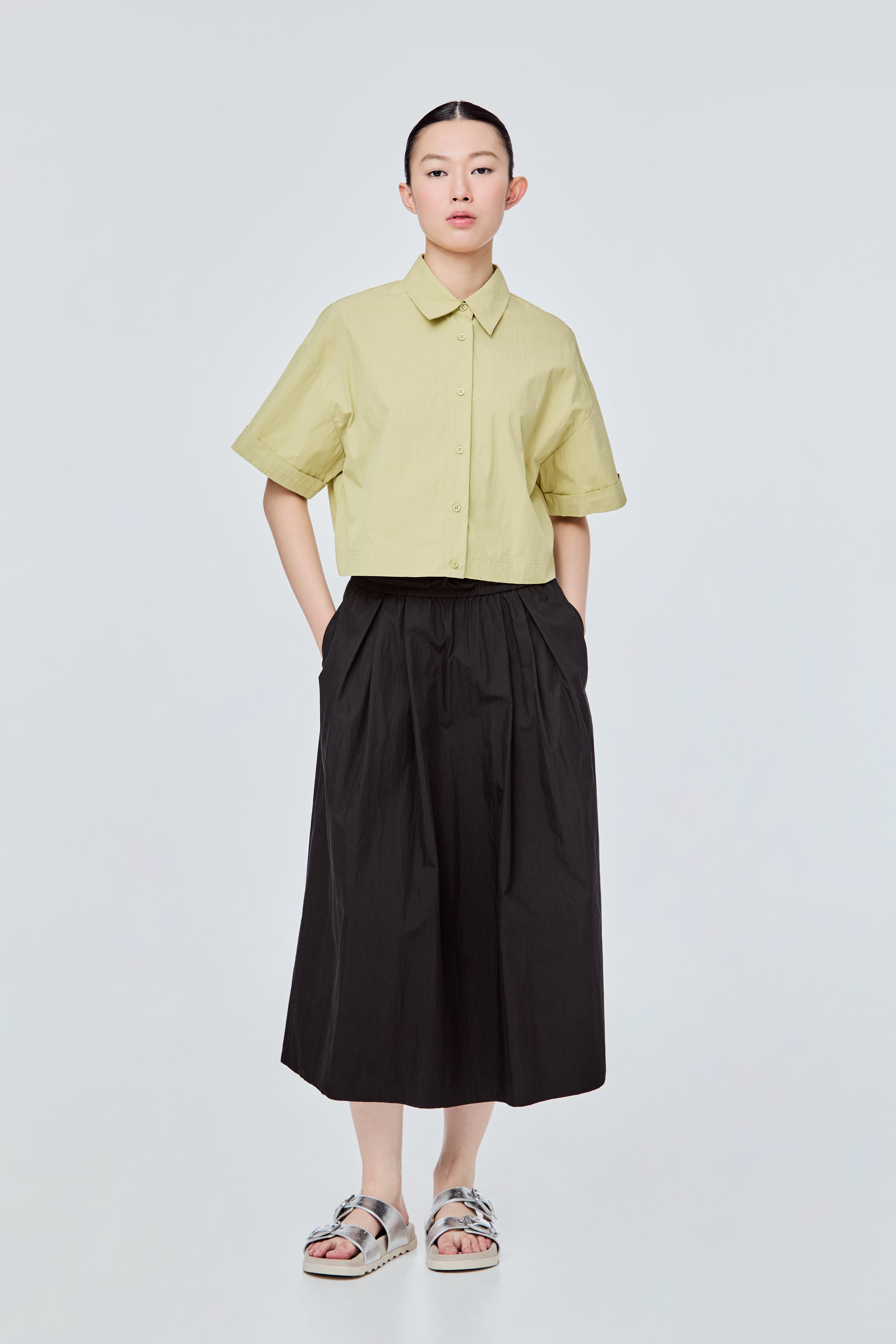 【新品】Smooth Short Tops フリーサイズ アイボリー ROAD ALL OVER PRINT SHORT SLEEVE TOP | Birch | T-Shirts