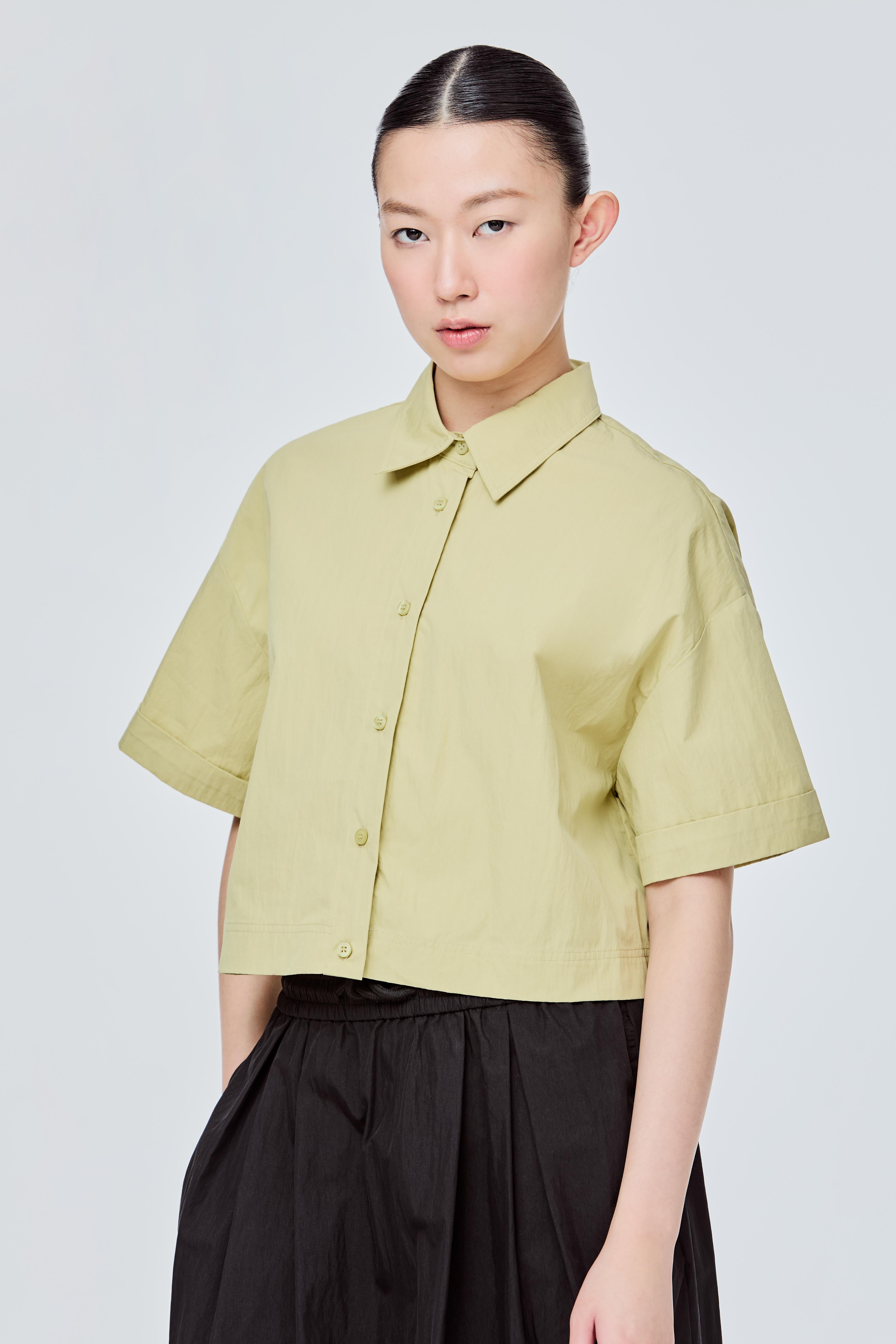 トップス bonjour diary CROP SHIRT 4y Clothing for children with a vintage spirit but with a
