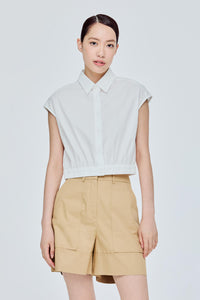 Elasticated Hemming Crop Top