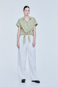 Linen Knot Blouse