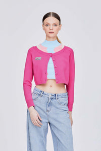 Rubber Logo Patch Cardigan