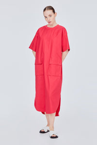 Basic Pockets Straight Cut Dress