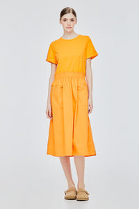Elasticated A-line Dress