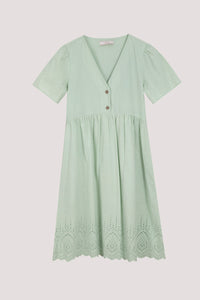 Cotton Eyelet Babydoll Dress