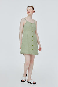 Button Down A-Line Dress