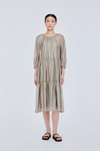 Raglan A-Line Tiered Dress