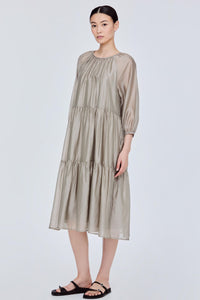 Raglan A-Line Tiered Dress