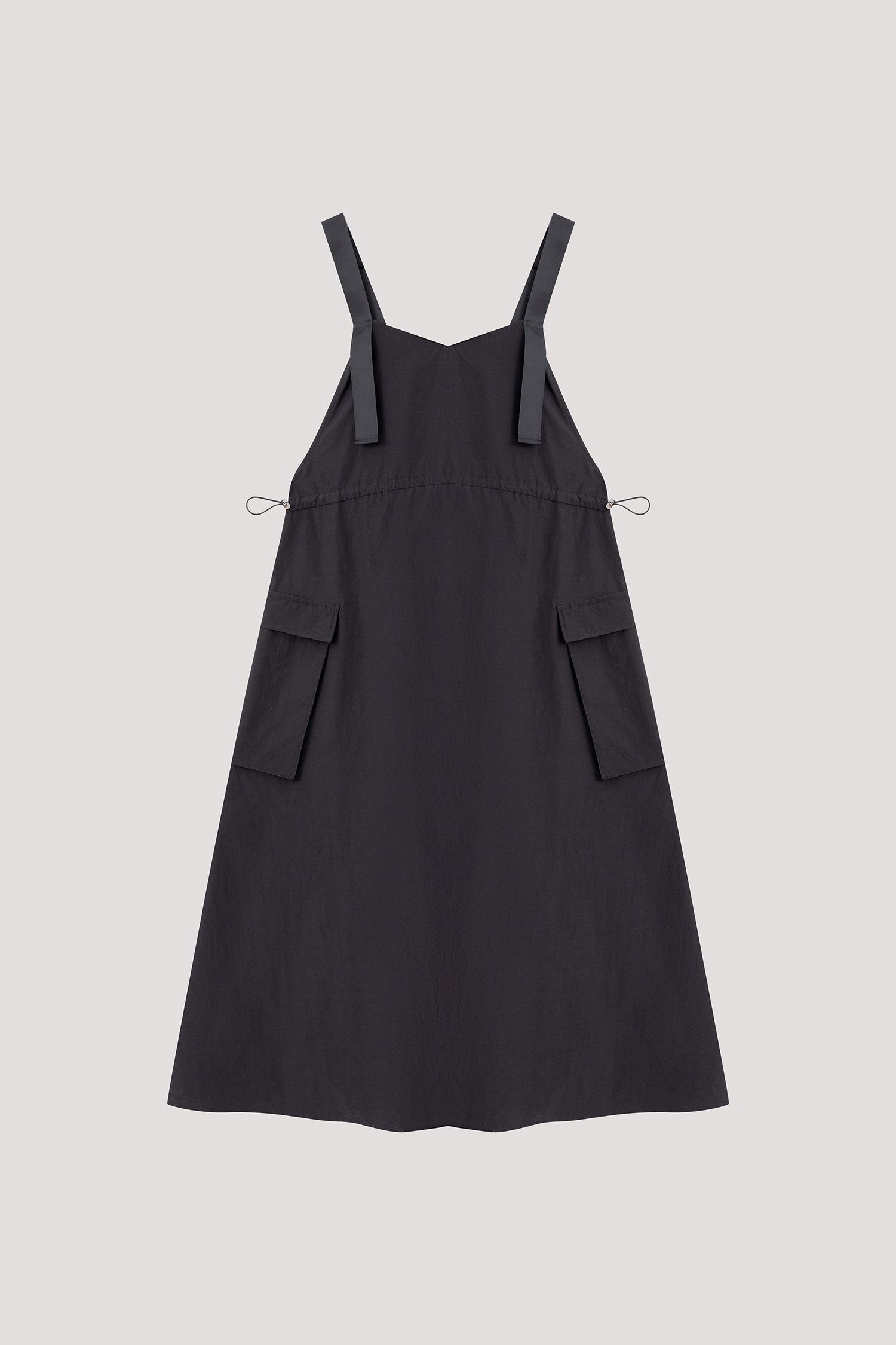 fitted lace wedding dress Linen Pinafore Dress, Black Linen Sundress