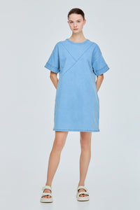 Denim Panelled Dress